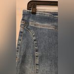 Free People  We The Free Mid Rise Double Dutch Slit Skinny Blue Jean Size Medium Photo 6