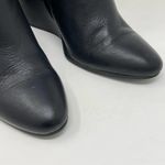 See By Chloe  Fringe Ankle Boot size 40 Black Wedge Bootie Photo 3