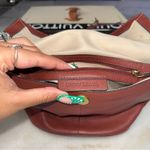 Lucky Brand New  Brown Leather Bucket Crossbody Bag Drawstring Womens Photo 9