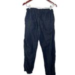 APUNTOB COTTON LINEN INDIGO PULL ON TROUSERS SZ XS Blue Photo 3