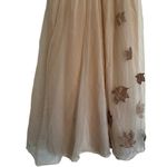 Vintage Van Raalte Dress Semi Sheer Whimsical Forest Fairy Size Small Tan Photo 7