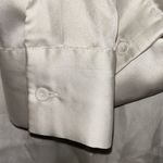 ZARA  Pearl White Satiny Button Down Shirt(Size Small) Photo 7