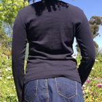 New York And Company Black Long Sleeve T-Shirt Photo 2