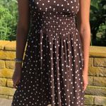 Brown polka dot dress Photo 3