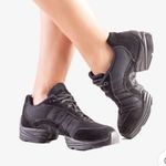 So Danca Unisex Size 12.5 Sonnet Black Mesh Dance‎ Sneakers Split Sole Hip Hop Photo 0