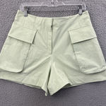 Lululemon Relaxed Fit Super High Rise Cargo Shorts 4" Kohlrabi Green Women's 12 Photo 0