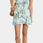 Free People Happy Heart blue floral sundress mini dress size XS H40 Photo 2
