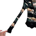 Free People  Movement Rally Rib Henley Top In Black Diamond Combo size XS Cotton Photo 5