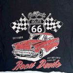 French Pastry  Black Route 66 Road Devils Cropped Graphic Tee - Size: XS Photo 3