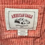 American Eagle Rose Pink Corduroy Balloon Sleeve Button Up Shacket Medium Photo 1