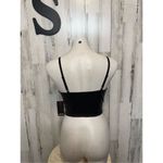 No Boundaries Faux leather black corset crop top Photo 7