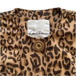 Carol Anderson by Invitation Animal Print Pockets Longer Duster Jacket Size XS Photo 6