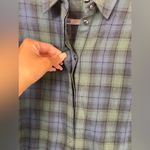 Madewell Tartan Plaid Flannel Button Down Shirt Dress Size XXS Photo 3