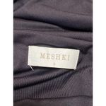 Meshki  Black One Shoulder Long Sleeve Cutout Waist Pencil Maxi Dress Size S Photo 3