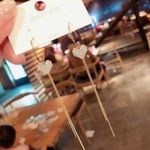 Love Heart Long Tassel Dangle Drop Earrings for Women Gold Photo 2