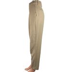 ZARA Beige High Rise Pleated Straight Leg Business Career Trouser Pants Size XS Photo 1