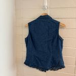 Vintage Cherokee denim vest with ruffle details Blue Size M Photo 2