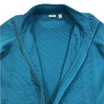 L.L.Bean Quilted Full Zip Sweatshirt Women M Teal Cozy Outdoor Everyday Travel Photo 5