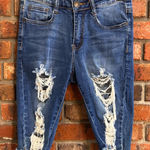 Machine Nouvelle Mode Machine Jeans womens Nouvelle Mode distressed skinny denim shorts blue 26 Photo 0