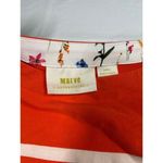 Maeve orange and White Striped 3/4 Sleeve Top Casual Nautical Style XS Photo 1