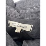 Madewell  Black Denim Shirtdress Size XS Colton Wash Gray Pockets Button Down Photo 3