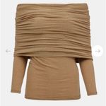 Source unknown Tova Off Shoulder Knit Nude top boho contemporary spring rare Tan Size undefined Photo 2
