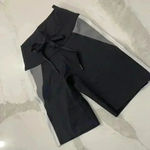 Aerie  Offline Goals Hi-Rise 7" Tie Bike Shorts Black/Gray Women’s Small Cycling Photo 1