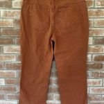 We The Free Maggie Button Fly Straight Jeans Orange Size 32 Photo 4