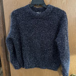 H&M Women's Long Sleeves Tinsel Sparkle Oversized Knit Pullover Sweater Sz Small Photo 0