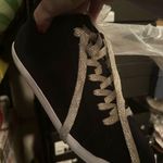 Banana Republic NEW IN BOX  blue suede high top sneakers with gold laces Photo 0