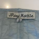 Anthropologie JP and Mattie Cornflower Blue Embroidered Top Lagenlook S Photo 8