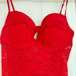 Victoria's Secret The Lacie- Red Lace Chemise with Sweetheart Neckline Photo 3