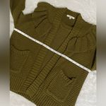 Madewell Ruffle Cardigan Sweater Size Small Photo 11