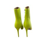 AZALEA WANG Neon Yellow Patent Heels Boots Size 10 Photo 1