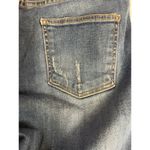 Just Black Just Black Women's Distressed Straight Jeans Size 31 Blue Medium Wash Low Rise Photo 6