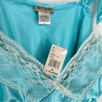 NWT Vintage Y2K Satin Babydoll Tank Top Sz XL by Decoded Light Blue Deadstock Photo 4