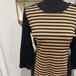 Spence Business Casual Striped Dress Size 8 Black Photo 4
