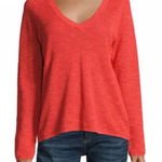 Eileen Fisher  Red Italian yarn Sweater 100% Hemp Small Cardigan Casual Boho PM Photo 0