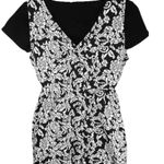 Motherhood  Maternity Empire Black/White MIDI Dress Sz M XC Photo 3