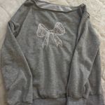 Bow crew neck Gray Size none Photo 0
