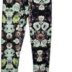 H & M Floral Stretch Yoga Full Workout Casual Lounge Leggings Black S Photo 0