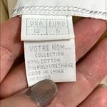 Votre Nom Womens Moto Jacket Coat Asymmetrical Zip Lightweight Beige Size 12 Photo 12