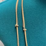 Nordstrom New!  Tan vegan suede and silver belt/necklace Photo 1