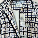 Listen Lisalen Floral and Plaid Trench Coat Photo 3