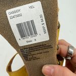 O'Neill  Women's Yellow Cassidy Wedge Cork Leather Ankle Strap Sandals NWT Size 8 Photo 5