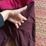 Lululemon MAROON RUNNING REFLECTIVE MESH CROP LEGGINGS Photo 3