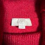 Loft Turtleneck Tunic Sweater Size Medium Holidays Cozy Party Casual Colorful Photo 3