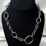 MICHAEL DAWKINS Sterling Silver Caviar Starry Night Link Toggle Necklace 18” Photo 9