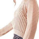 Free People Sweetheart Mock Neck Sweater Size Medium Tan Photo 0