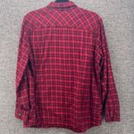 Eddie Bauer Womens Flannel Shirt Size 2XL Red Plaid Classic Cozy Grunge Photo 1